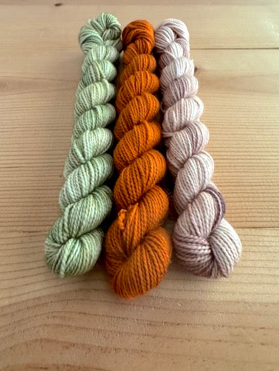 Gnome MKAL 18- Gnumpkin and Gnettle! Classic Sock Mini Skein Sets