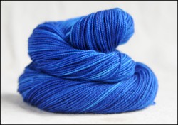 'Deep Blue'  Semi Solid Vesper Sock Yarn DYED TO ORDER